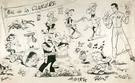 André Franquin - Le Bal de la Clairière - Original art
