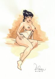 Gabriele di Caro - La belle Linda - Original Illustration