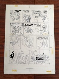 Planche avec calque des dialogues. Planche avec calque des dialogues.