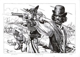 Igor Kordey - Marshal Bass - ATTACK - Illustration originale