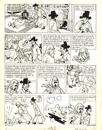 François Bel - François Bel : Pat et Moune, "L'affaire du courrier de Li-Hon" planche 26 - Planche originale