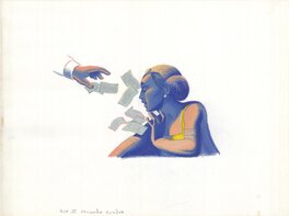 Milton Glaser - La Traviata, Violetta act II - Original Illustration