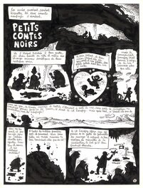 Frank Le Gall - Petits contes noirs - La fin du monde et autres petits contes noirs, Tome 1 - Planche originale