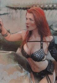 Fabrice Le Hénanff - Red Sonja - Illustration originale