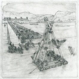 Christian Jégou - Christian Jégou, illustration originale, "Construction d'un Pont Romain". - Original art
