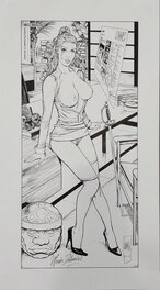 Thierry Labrosse - Morea - Playmate of the month - Illustration originale
