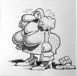 Benito Jacovitti - Déguisé(e) - Illustration originale