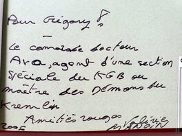 Dédicace manuscrite de la Scénariste