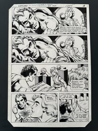 Planche Originale Dan Jurgens The Warlord #63 page 18 DC Comics 1982
