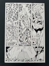 Planche Originale Dan Jurgens The Warlord #66 page 19 DC Comics 1982