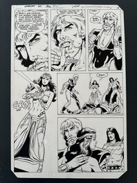 Planche Originale Jan Duursema The Warlord #60 page 19 DC Comics 1982