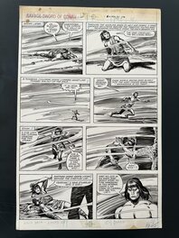 John Buscema - Planche Originale John Buscema Savage Sword Of Conan #72 page 25 Marvel Comics 1982 - Planche originale