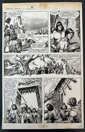 Planche Originale John Buscema Savage Sword Of Conan #72 page 27 Marvel Comics 1982