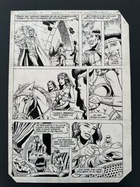 Planche Originale Mark Texeira The Warlord #58 page 19 DC Comics 1982