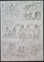 Hermann - Duke T7 - crayonné planche - Planche originale