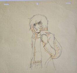 Leiji Matsumoto - Albator - crayonné de production - Illustration originale