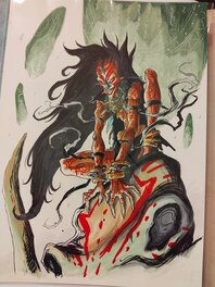 Alex Sierra - Mutuoa le sorcier - Illustration originale