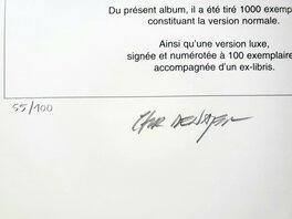 Bd numérotée 55/100 et signée : Chr DENAYER Bd numérotée 55/100 et signée : Chr DENAYER