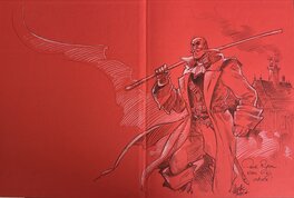 Jurdic ISTOLAINEN - Dédicace Jurdic - Le secret du Roi - Tome 1 - EO - Planche originale