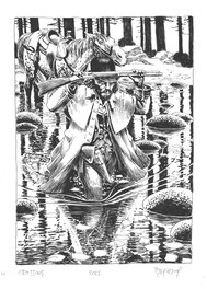 Igor Kordey - Marshal Bass - CROSSING - Illustration originale