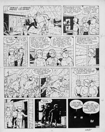 Maurice Tillieux - Gil Jourdan - Le Chinois à 2 Roues - Planche originale