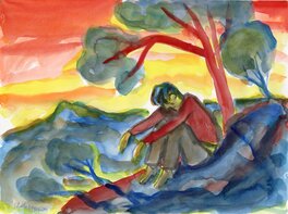 Charles Berberian - Charles BERBERIAN – Dessiner en concert – dessin 12 - Illustration originale