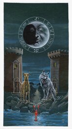 Jean-Michel Nicollet - Jean-Michel NICOLLET – TAROT – Arcane 18 - Original Illustration