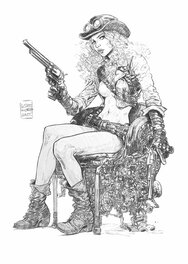 Arkadiusz Klimek - Planétoïde sans loi / Planetoida bezprawia - Marigold - Original Illustration