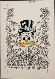 Olivier Fiquet - L'or aime Picsou - Couverture originale