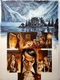 Olivier Ledroit - REQUIEM CHEVALIER VAMPIRE   T11 AMOURS DEFUNTES  couleur directe - Planche originale