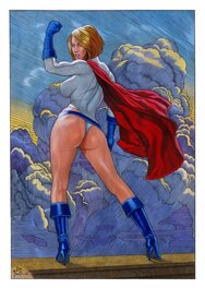 Joe Pimentel - Power Girl - Illustration originale