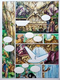 Alfonso Azpiri - SUENOS HUMEDOS   T2 LOS COMEDIANTES couleur directe - Planche originale