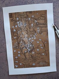 Ood Serrière - Fleurs - Original Illustration