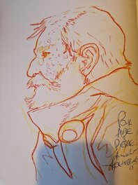 Dédicace de De Rochebrune dans Inhumain tome 1