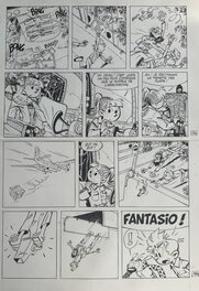 Elric - Spirou et Fantasio - La baie des cochons - Planche originale
