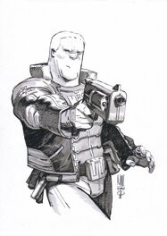 Roberto Ricci - Zach ( Portrait en buste) - Illustration originale