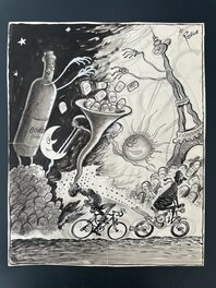 René Pellos "Mirroir du Cyclisme" planche 24 CIRCA 1965