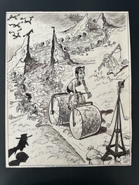 René Pellos "Mirroir Sprint" Dessin Original 1969