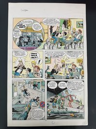 Gen-Clo Planche Originale "Les Pieds Nickelés Sculpteurs" N°123 page 16 1988