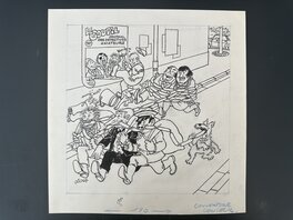 Jicka Couverture Originale "Les Pieds Nickelés" N°117 1986