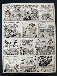 René Pellos Planche Originale "Les Pieds Nickelés" CIRCA 1958