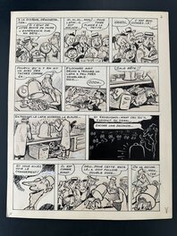 René Pellos Planche Originale "Les Pieds Nickelés" CIRCA 1958