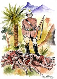 Pascal Pelletier - Chasse à l'homme - Illustration originale