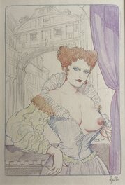 Leone Frollo - Venezia Erotica / Mona Street à Venise - Illustration originale