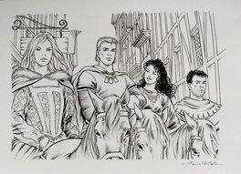 Thomas Du Caju - De Rode Ridder - Illustration originale