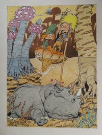 Guy Counhaye - Géo & Tafta 7 - Original Illustration