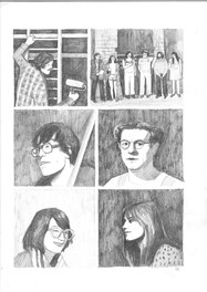 Planche originale - Maran Hrachyan - Patrick Dewaere - Le café de la gare