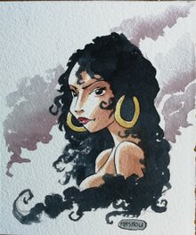Jean-Luc Masbou - De Cape et de Crocs 5 - Illustration originale