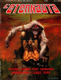 Couverture du numéro de la revue L'eternauta où a été publiée la planche, édition italienne
