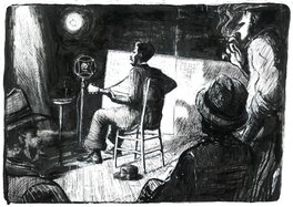 Frantz Duchazeau - Le rêve de Météor Slim - Original Illustration